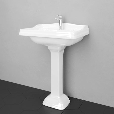 Lyra Vitreous China Pedestal Sink