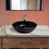 Manti Vitreous China Vessel Sink - Black
