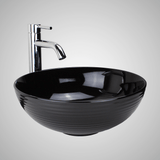 Manti Vitreous China Vessel Sink - Black