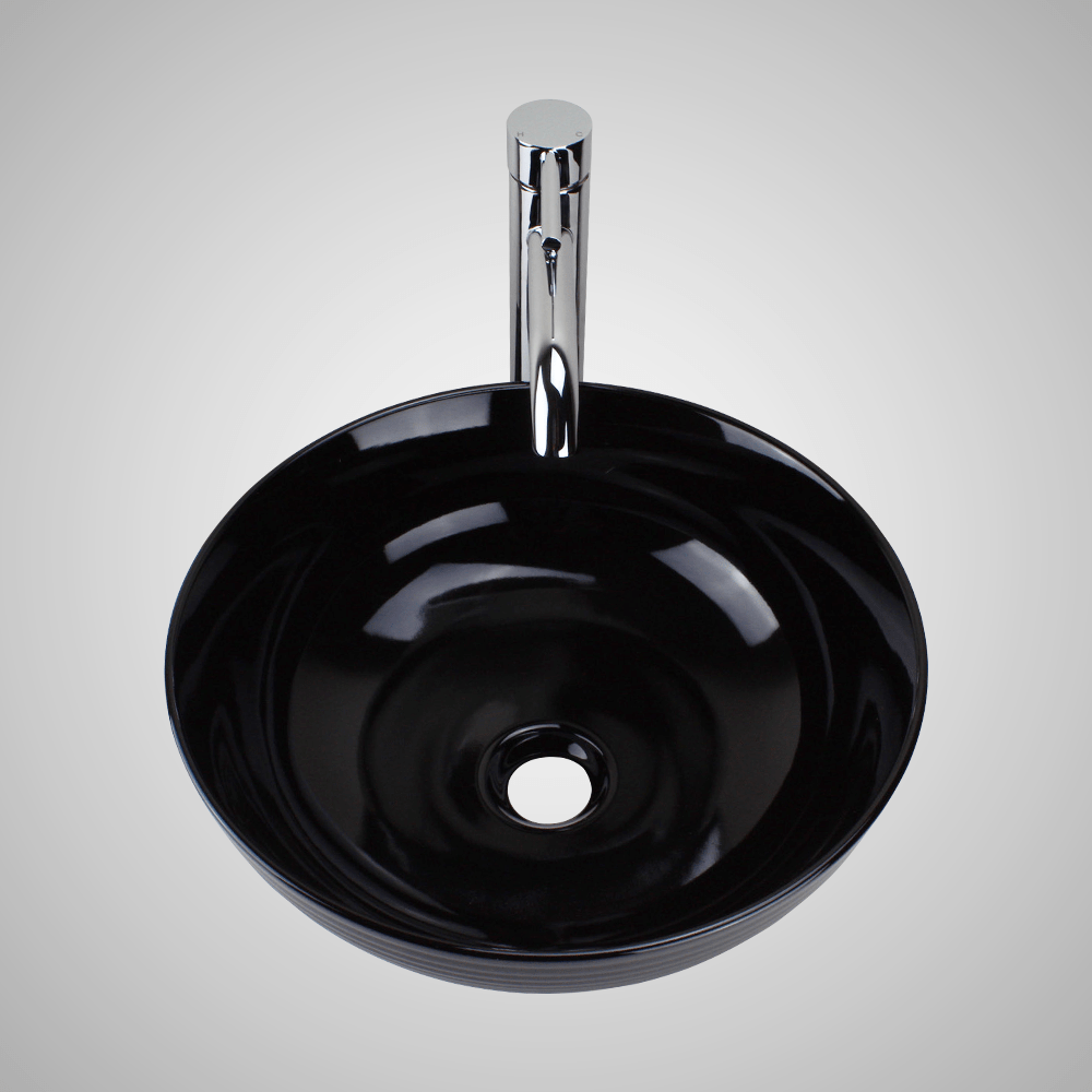 Manti Vitreous China Vessel Sink - Black