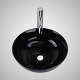 Manti Vitreous China Vessel Sink - Black