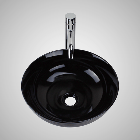 Manti Vitreous China Vessel Sink - Black