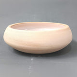Marina Round Vessel Ceramic Concrete Sink - Satin White Ceramic Interior with Sand Exterior
