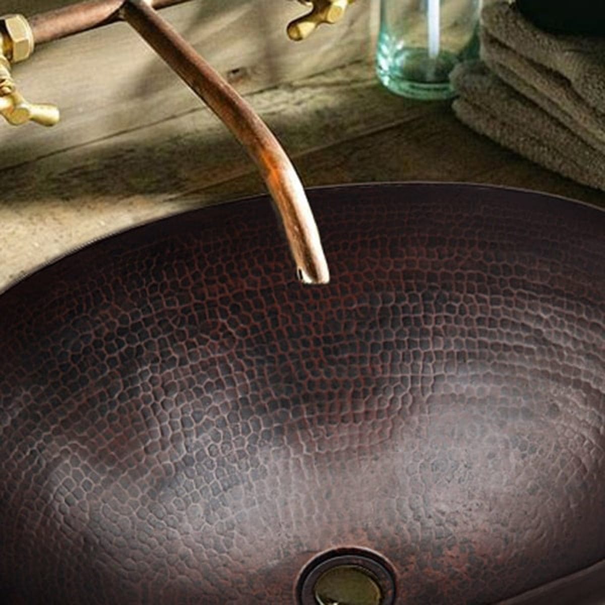 Marzers Hammered Copper Vessel Sink