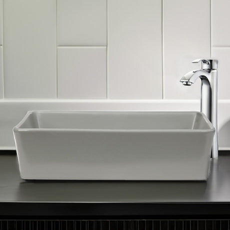 McAlpin Vitreous China Rectangular Vessel Sink - Matte Light Green