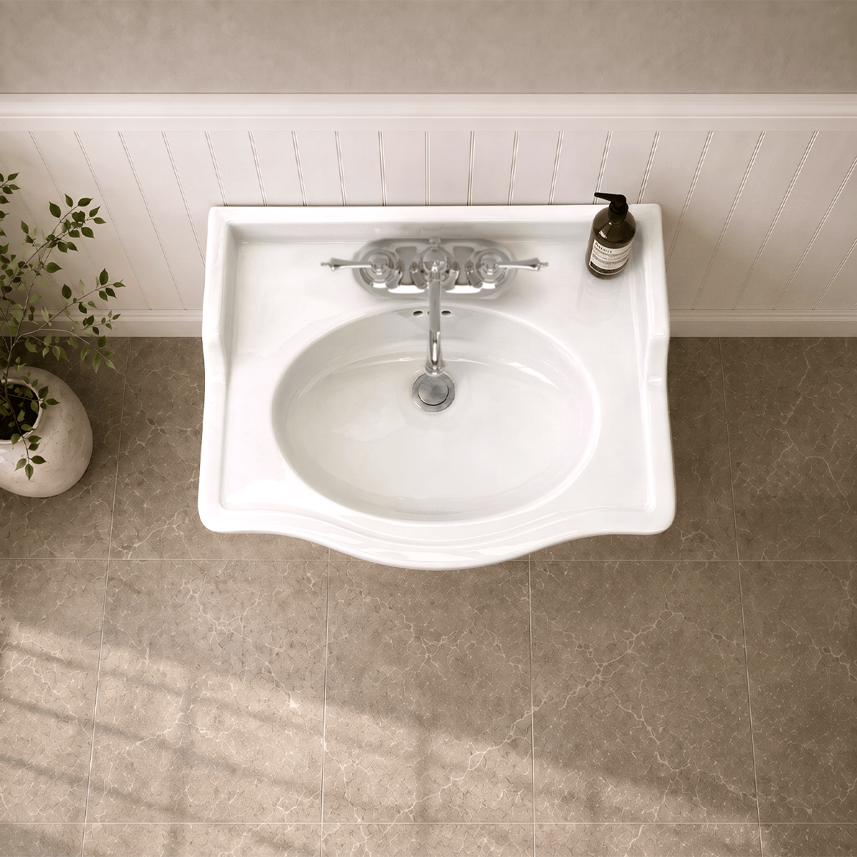 Mei Vitreous China Pedestal Sink