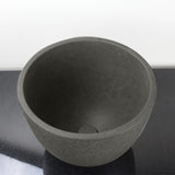 Melfort Round Cast Concrete Vessel Sink - Dark Gray