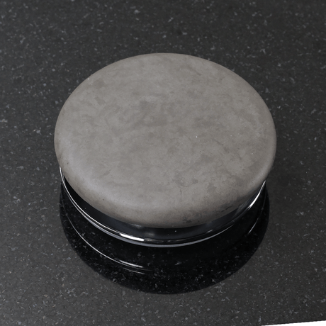 Melfort Round Cast Concrete Vessel Sink - Dark Gray