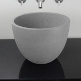 Melfort Round Cast Concrete Vessel Sink - Light Gray