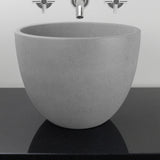 Melfort Round Cast Concrete Vessel Sink - Light Gray