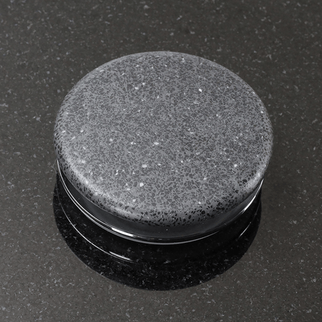 Melfort Round Cast Concrete Vessel Sink - Speckled Dark Gray Sandstone