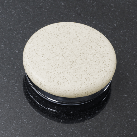 Melfort Round Cast Concrete Vessel Sink - White Sandstone