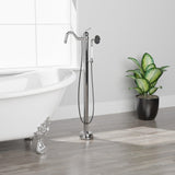 Mia Freestanding Tub Filler with Hand Shower