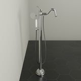 Mia Freestanding Tub Filler with Hand Shower