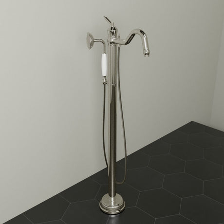 Mia Freestanding Tub Filler with Hand Shower