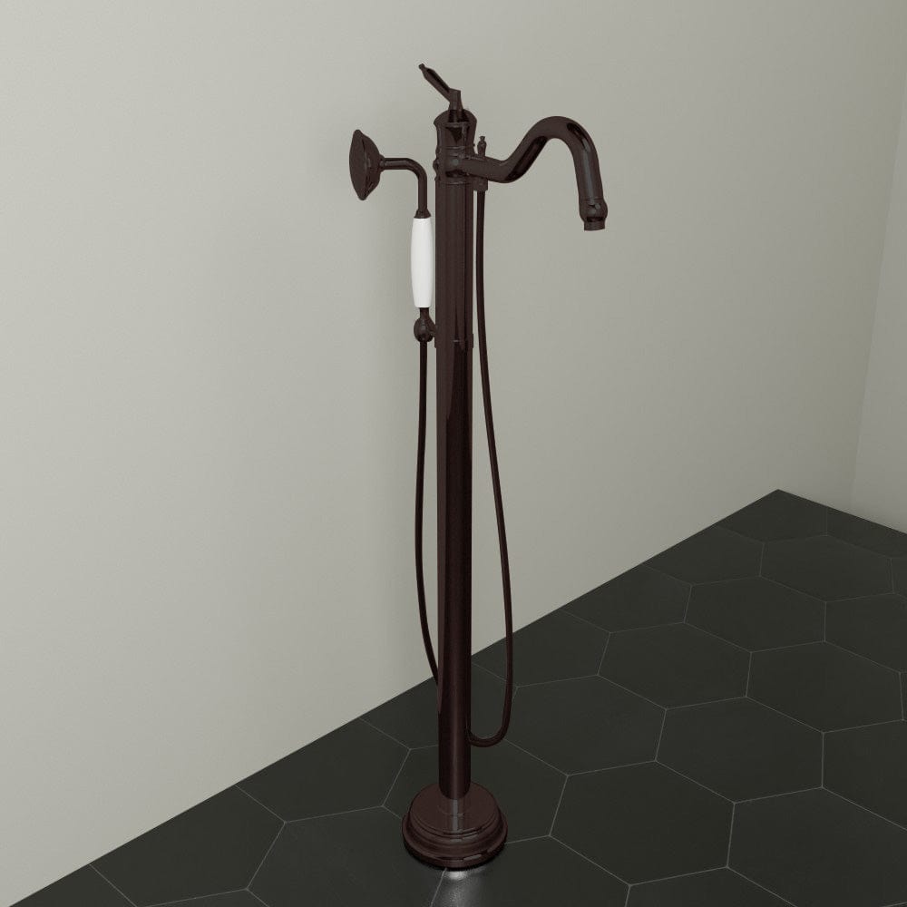 Mia Freestanding Tub Filler with Hand Shower