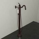 Mia Freestanding Tub Filler with Hand Shower