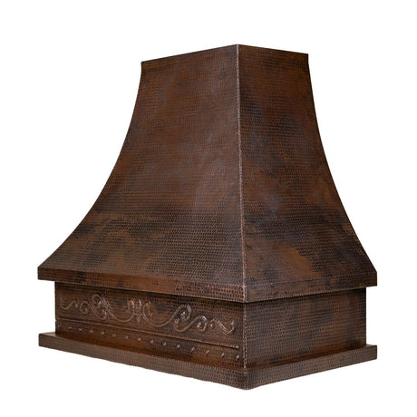 Miguel Hammered Copper Range Hood