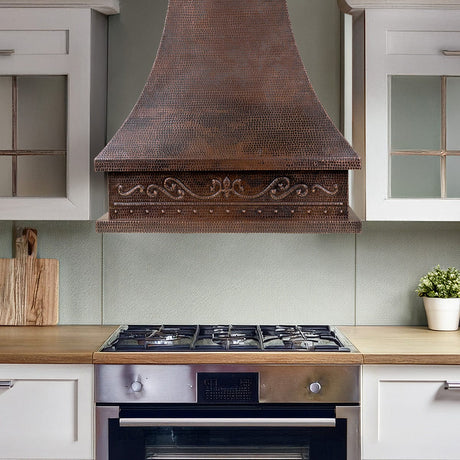 Miguel Hammered Copper Range Hood