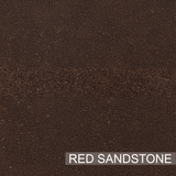 Morden Rectangular Cast Concrete Vessel Sink - Red Sandstone