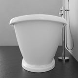 Morehead Acrylic Double-Slipper Pedestal Tub