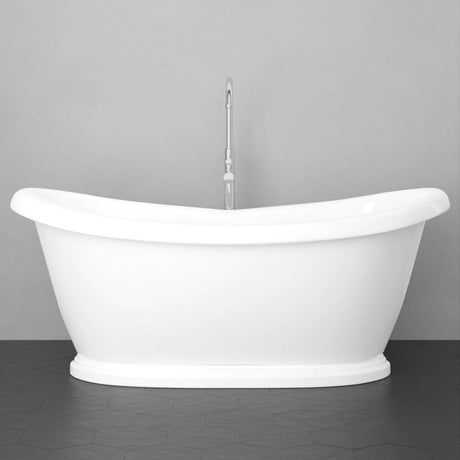 Morehead Acrylic Double-Slipper Pedestal Tub