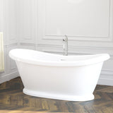 Morehead Acrylic Double-Slipper Pedestal Tub With Insulation