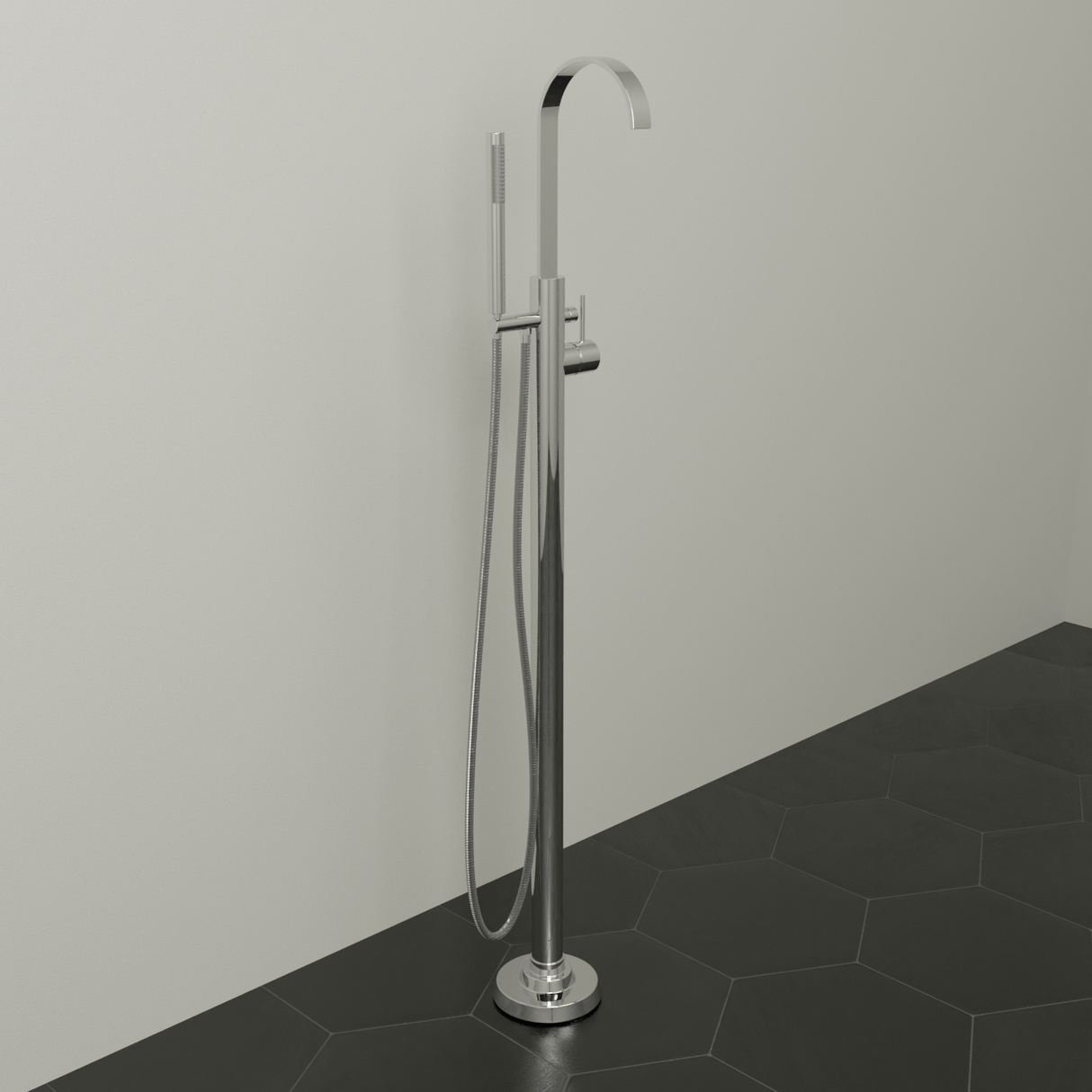 Muce Freestanding Tub Faucet with Hand Shower