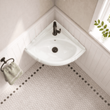 Ning Vitreous China Corner Sink
