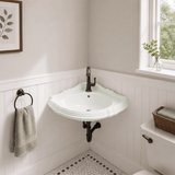 Ning Vitreous China Corner Sink