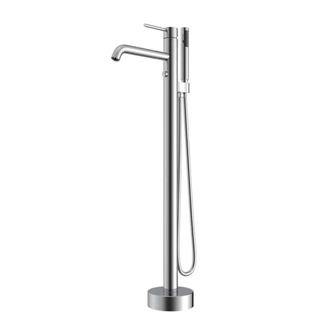 Nisshin High Flow Freestanding Tub Faucet with Hand Shower