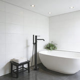 Nisshin High Flow Freestanding Tub Faucet with Hand Shower