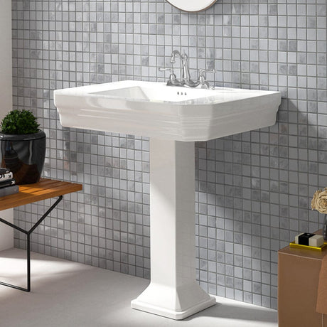 Ola Vitreous China Pedestal Sink