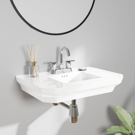 Ola Vitreous China Wall-Mount Bathroom Sink