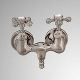 Old-Style Tub Faucet - Metal Cross Handles