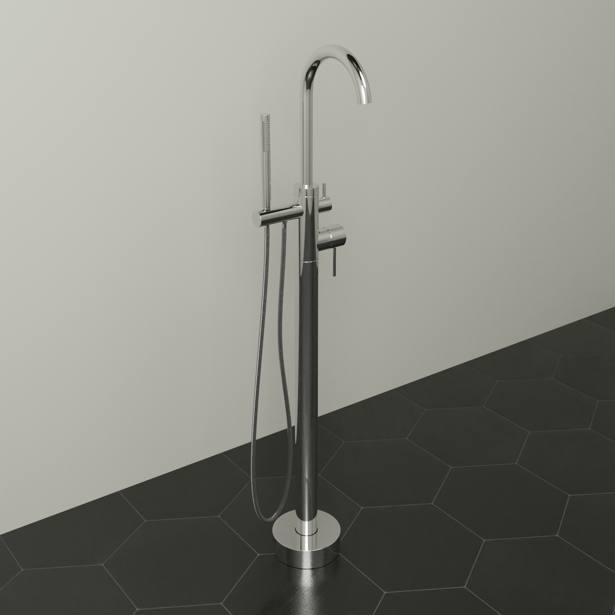 Oldham Freestanding Tub Faucet with Hand Shower