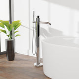 Olga Thermostatic Freestanding Tub Faucet with Hand Shower