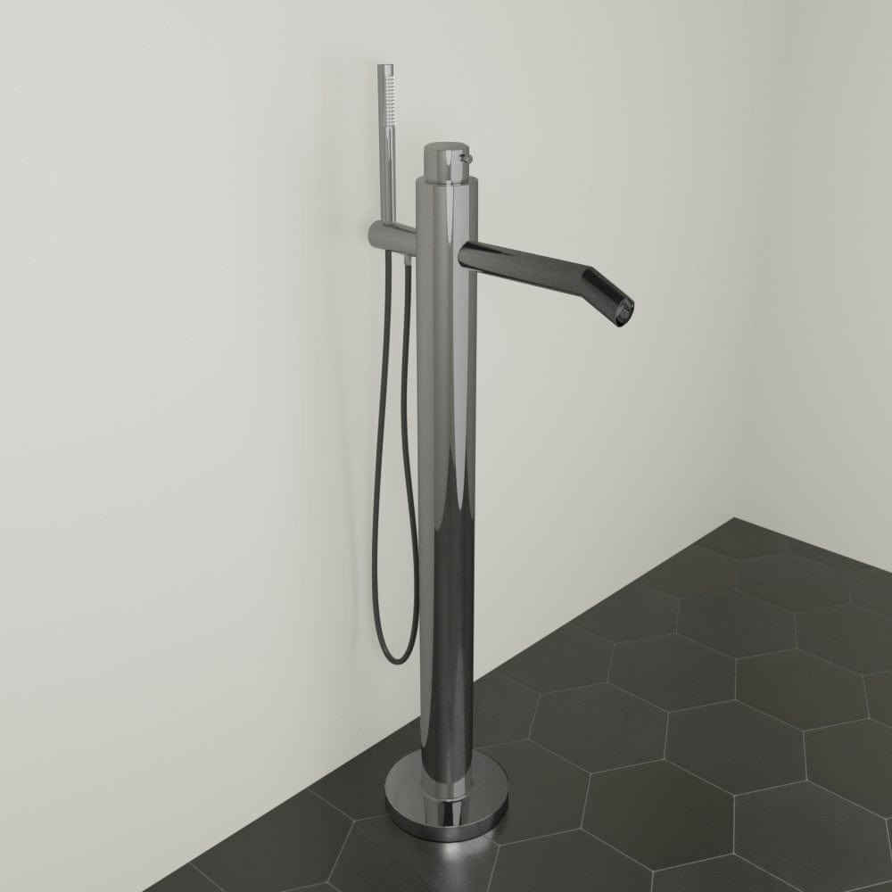 Olga Thermostatic Freestanding Tub Faucet with Hand Shower