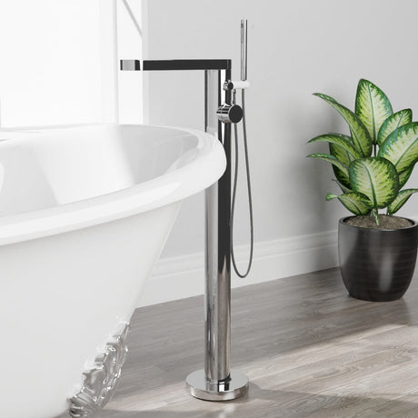 Olpe Thermostatic Freestanding Tub Faucet with Hand Shower