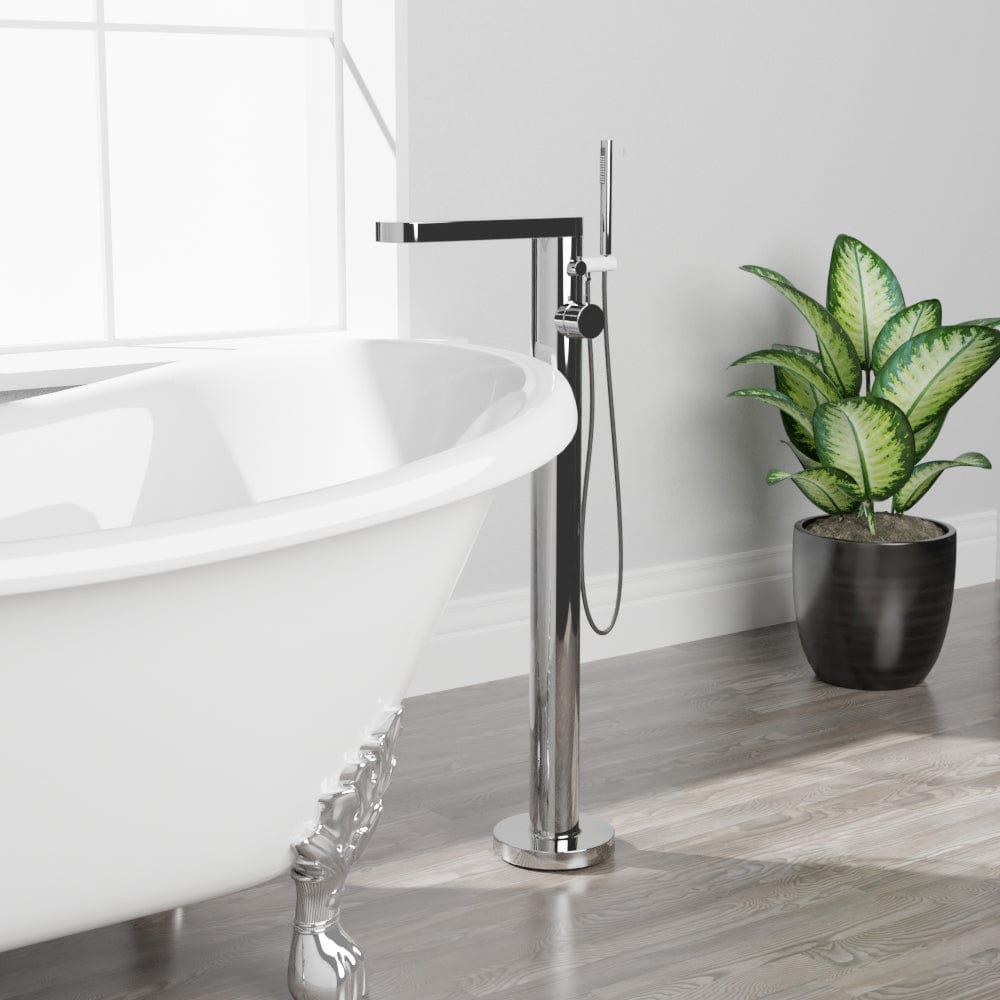 Olpe Thermostatic Freestanding Tub Faucet with Hand Shower