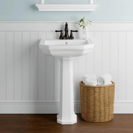 Opermate Vitreous China Pedestal Sink