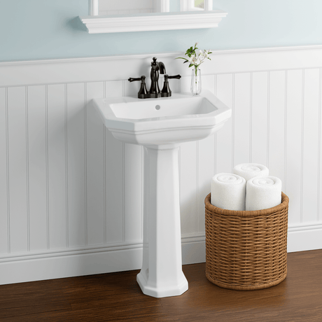Opermate Vitreous China Pedestal Sink