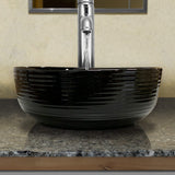 Orin Vitreous China Vessel Sink - Black