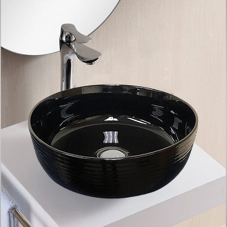Orin Vitreous China Vessel Sink - Black