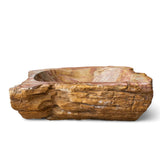 Paden Petrified Wood Vessel Sink - Red Interior