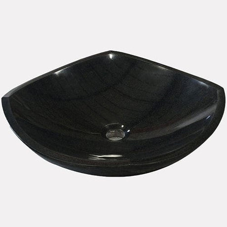 Pagoda Smooth Polished Black Granite Vessel Sink