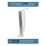 Paintable Wood Air Return Grille - 12" x 12" Duct Size