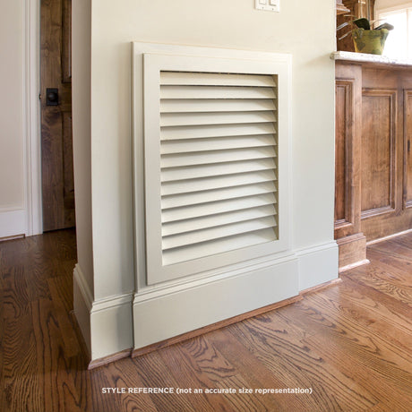 Paintable Wood Air Return Grille - 12" x 12" Duct Size