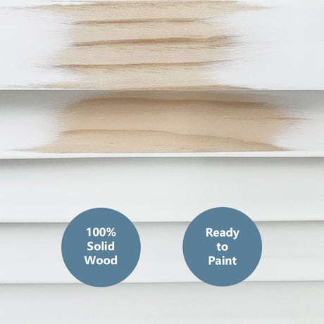 Paintable Wood Air Return Grille - 16" x 30" Duct Size
