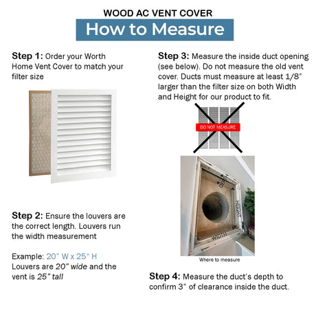 Paintable Wood Air Return Grille - 24" x 30" Duct Size